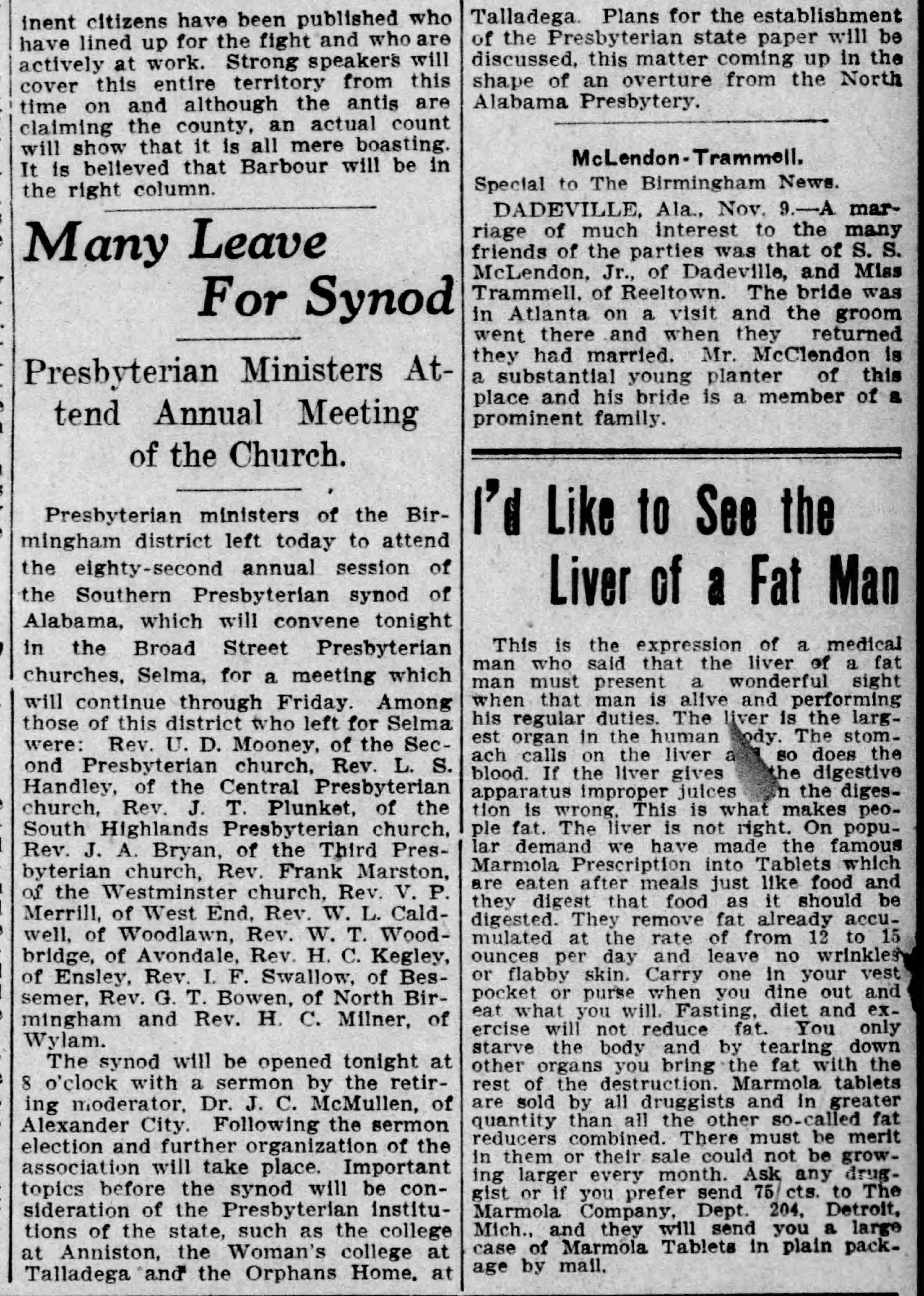 Many Leave for Synod